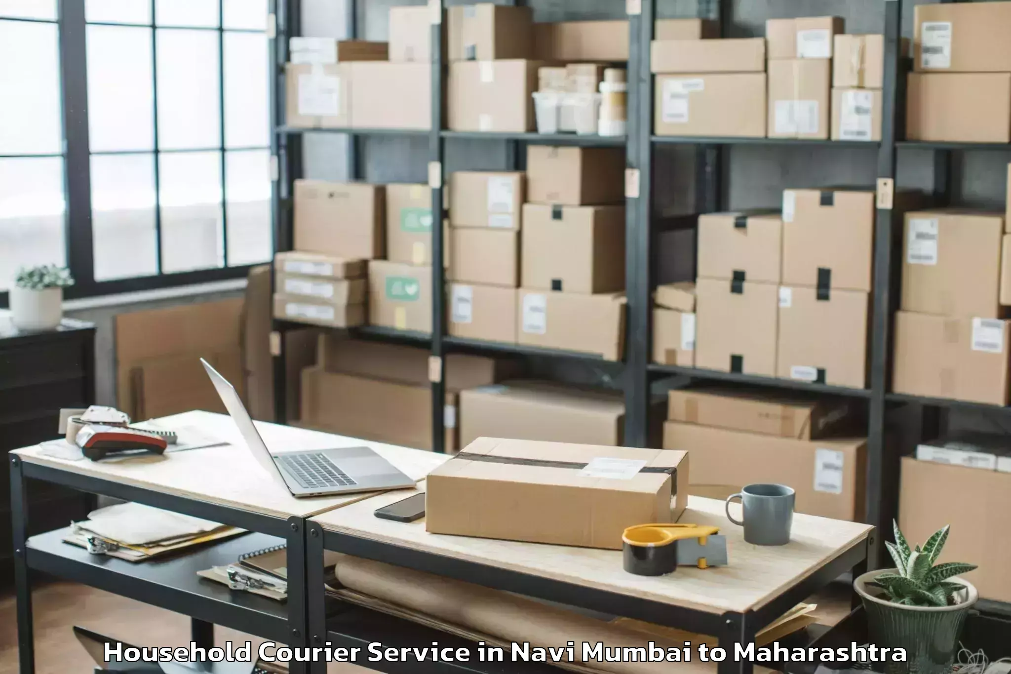 Top Navi Mumbai to Akot Household Courier Available